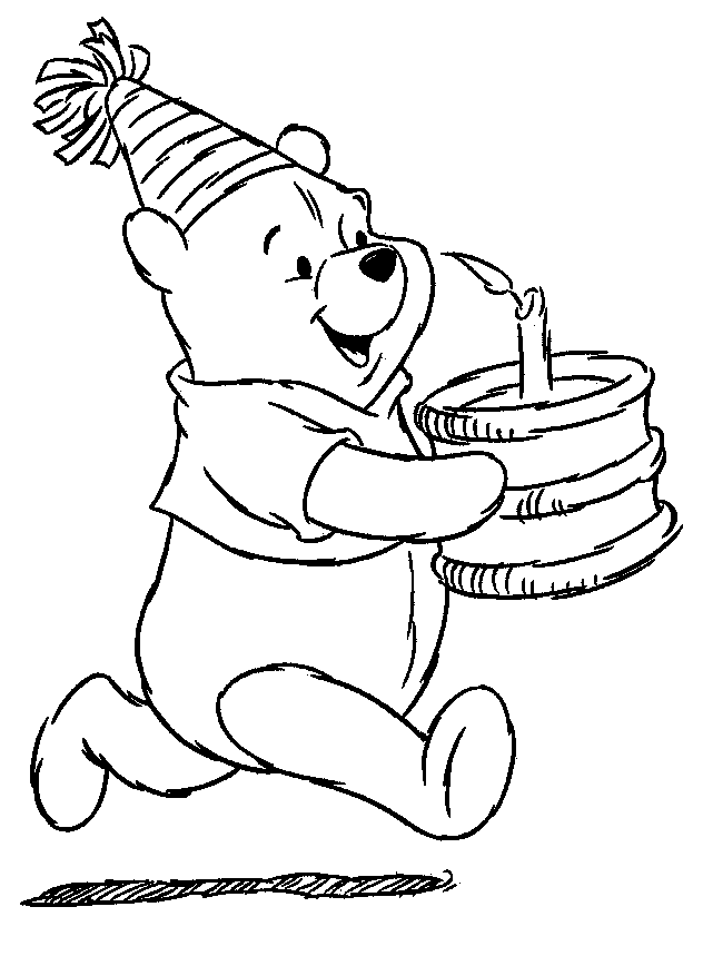 Plansa de colorat cu Ursuletul Winnie 16 8